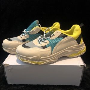 Colour block chunky sneakers